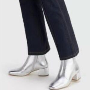 Coach Silver Heeled Boots